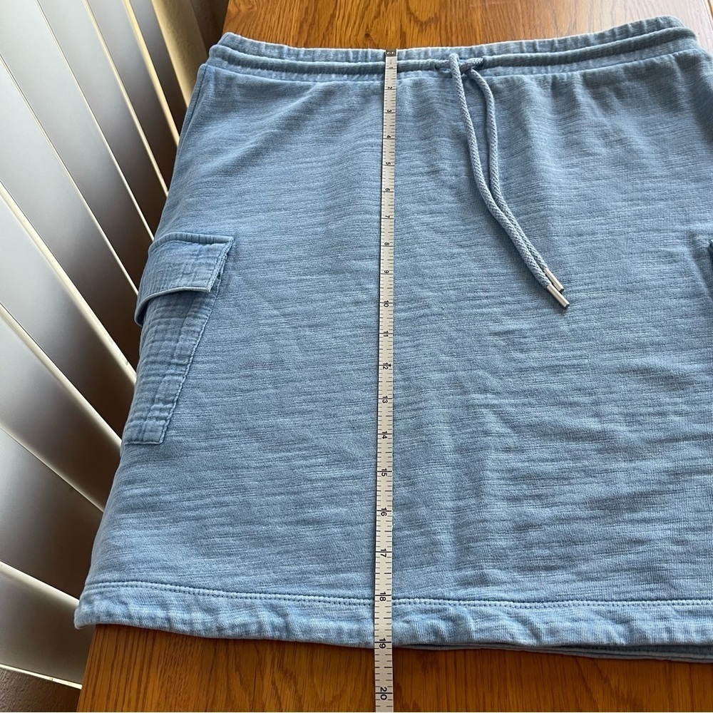 J. Jill Fit Terry Garment-Dyed Cargo Skirt Blue Size S - Picture 7 of 9